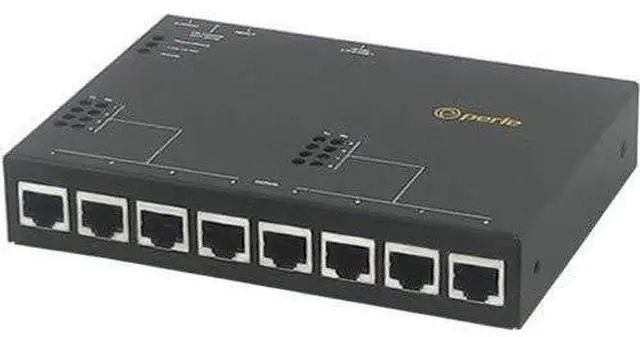 Alt view image 4 of 4 - Perle IOLAN SDG8 P Device Server - 512 MB - Twisted Pair - 1 x Network (RJ-45) - 8 x Serial Port - 10/100/1000Base-T - Gigabit Ethernet - Management Port - Wall Mountable, Panel-mountable, Rail-mounta