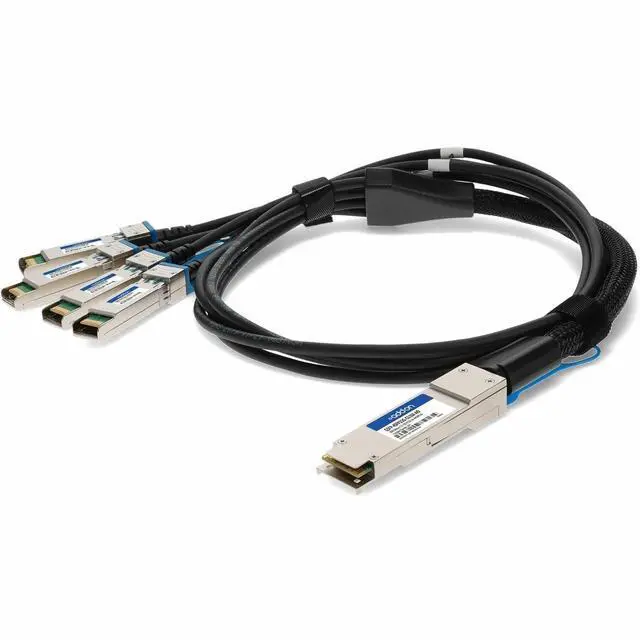 Alt view image 10 of 10 - AddOn Cisco QSFP-4SFP25G-CU3M Compatible TAA Compliant 100GBase-CU QSFP28 to 4xSFP28 Direct Attach Cable (Passive