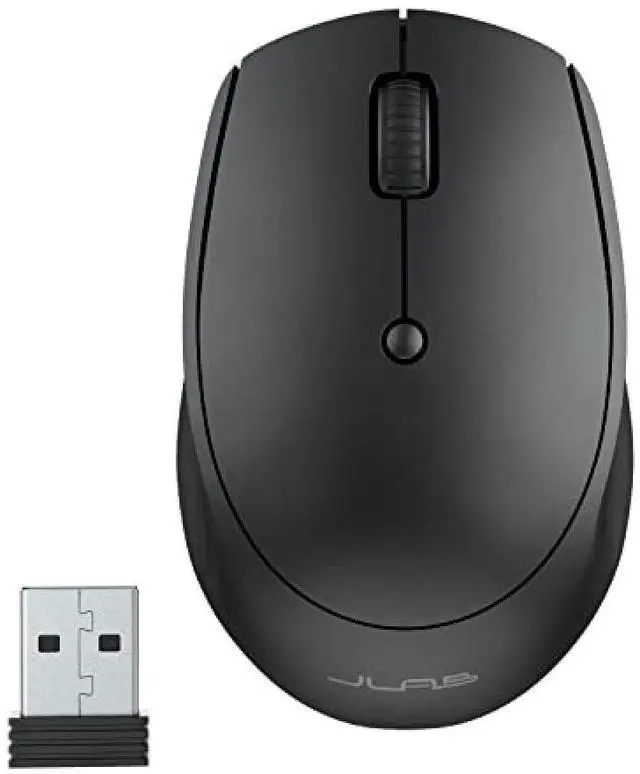 Alt view image 15 of 15 - JLab Go Wireless Mouse |Connect via Bluetooth/USB Dongle | 4 Button Clicks | Easy Device Switch | Ultra Compact Design | AA Battery Powered | Mac OS | Windows | Chrome OS| Right + Left Handed | Black