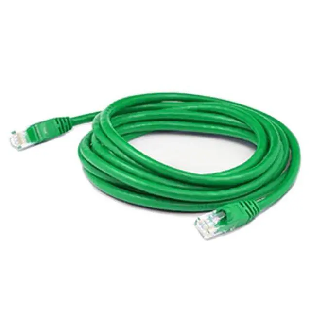 Alt view image 2 of 2 - AddOn 10ft Green CAT 6 PVC Ethernet Cable Snagless Bubble Boot RJ-45 M/M