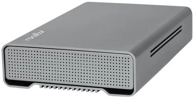 Alt view image 2 of 2 - Rocstor Rocpro D90 12 TB Desktop Rugged Hard Drive 3.5" External SATA SATA/600 Aluminum Gray