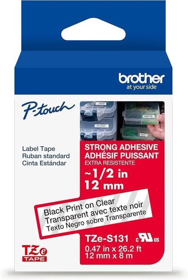 Alt view image 7 of 7 - Brother P-touch Extra-Strength TZe Tape Cartridge TZES131G