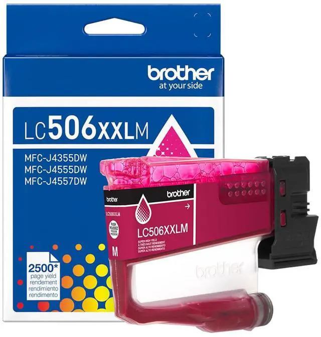 Alt view image 10 of 10 - Brother Genuine LC506XXLM Super High Yield Magenta Ink Cartridge (for use with 4355, 4555, and 4557 Printers)