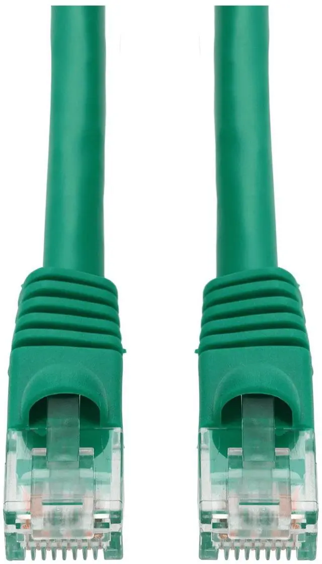 Alt view image 4 of 4 - AddOn 12ft Green CAT 6 PVC Ethernet Cable Snagless Bubble Boot RJ-45 M/M