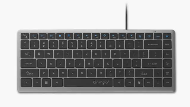 Alt view image 14 of 14 - Kensington KB415 USB-C Wired Compact Keyboard, Quiet Scissor-Switch Keys, Programmable, Copilot Hotkey, Compatible with Windows, Black (K75411NA)