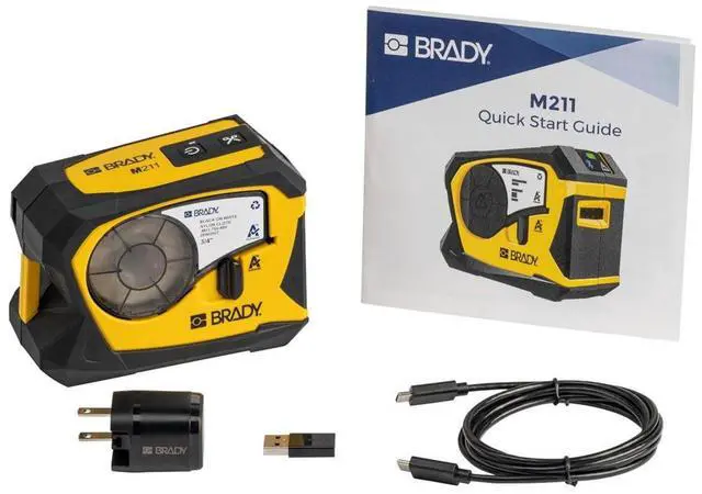 Alt view image 7 of 7 - Brady M211 Portable Bluetooth Label Printer - 203dpi M211-KIT