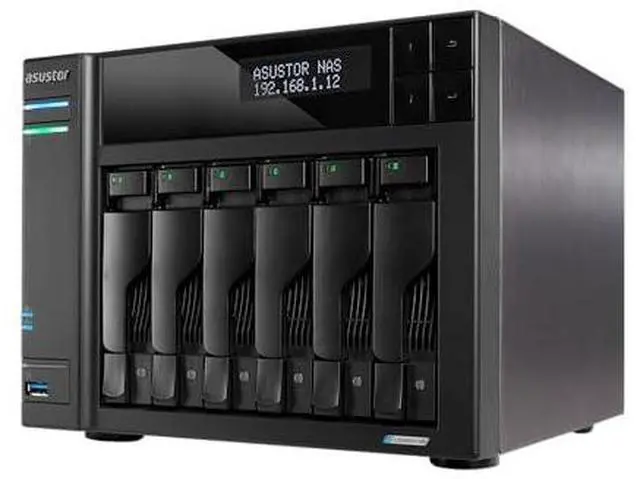 Alt view image 15 of 15 - Asustor Lockerstor 6 Gen2+ AS6706T v2 6 Bay NAS - Quad-Core 2.0GHz CPU - Dual 5GbE Ports - 8GB RAM DDR4 - Four M.2 SSD Slots (Diskless)
