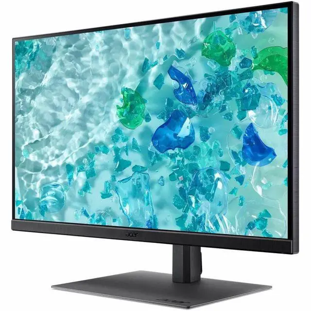 Alt view image 15 of 15 - Acer Vero B277K LB 27" Class LCD Monitor - 16:9 - Black - 27" Viewable - 350 Nit - 4 ms - Speakers - Height, Swivel - HDMI - DisplayPort