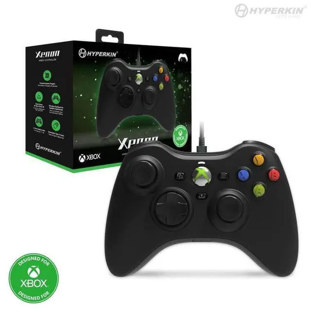 Alt view image 6 of 6 - Hyperkin Xenon Wired Controller for Xbox Series X|S, Xbox One & Windows 10|11, PC, Plug and Play Gaming Gamepad with 3.5MM Audio Jack, Impulse Triggers - Black - Officially Licensed