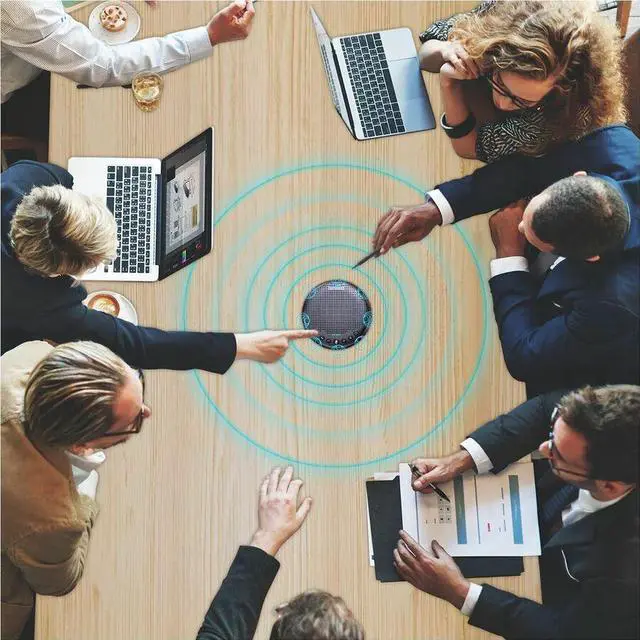 Alt view image 8 of 8 - OfficeCore Luna Plus Speakerphone - Wired/Wireless Bluetooth