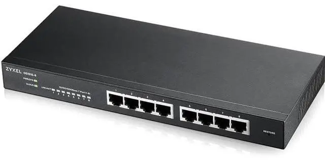 Alt view image 9 of 9 - Zyxel GS1915-8 8-port GbE Smart Managed Switch NebulaFLEX Compatible