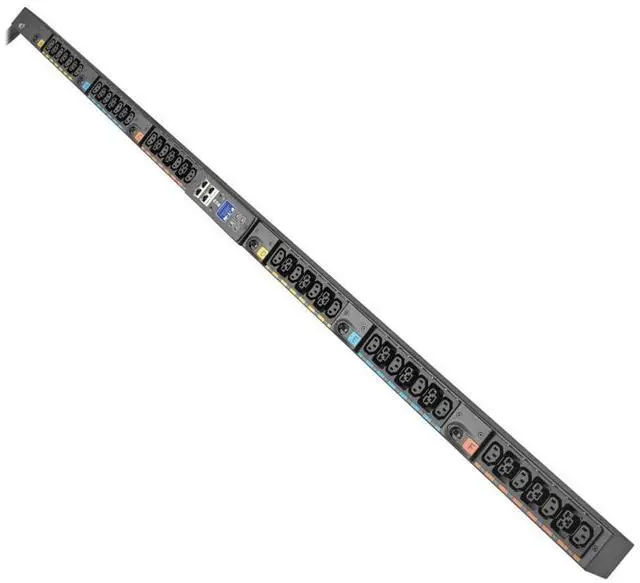 Alt view image 11 of 11 - Eaton G4 EVMI4609X-06 42-Outlets PDU - Metered - 460P9W - 24x IEC 60320 C13, 18x IEC 60320 C39 - 230 V AC - Circuit Breaker - RJ-45 - 6 ft Cord Length - 0U - Vertical/Toolless - EVMI4609X-06