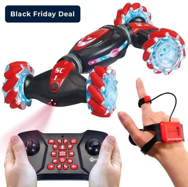 Alt view image 12 of 13 - Contixo SC1 Speed Crawler RC Stunt Car, 4WD 2.4GHz Remote Control Car Gesture Sensor Toy Cars, Double Sided Rotating Offroad Vehicle 360° Flip with Lights Music, Kids Toy Cars for Boys & Girls