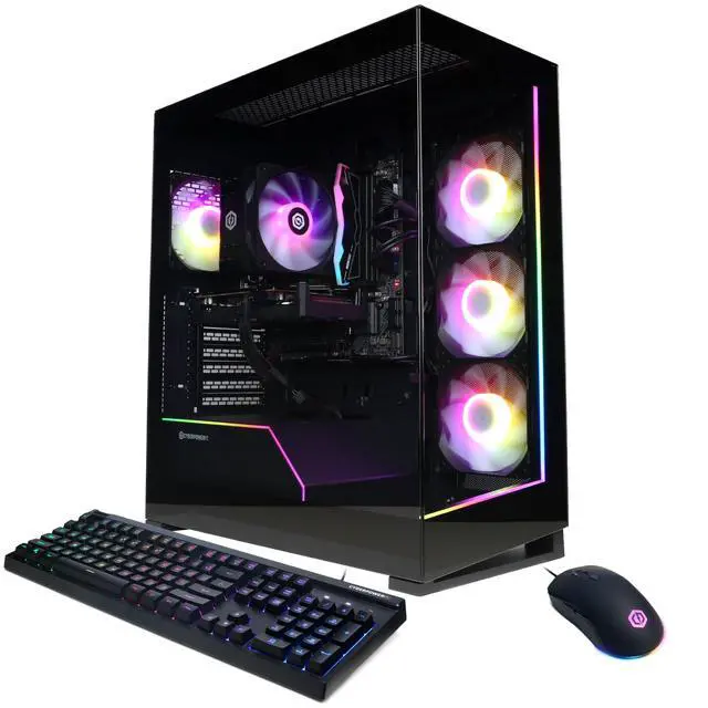 Alt view image 7 of 7 - CyberPowerPC Gamer Xtreme Gaming Desktop Computer, Intel Core Ultra 5 225F 3.3GHz, 16GB RAM, 2TB SSD, NVIDIA GeForce RTX 5060 Ti 8GB, Windows 11 Home, Black