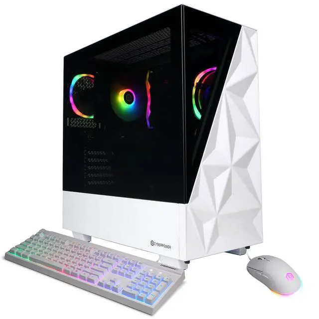 Alt view image 7 of 7 - CyberPowerPC Gamer Master Gaming Desktop Computer, AMD Ryzen 7 9700X 3.8GHz, 16GB RAM, 1TB SSD, NVIDIA GeForce RTX 5060 Ti 8GB, Windows 11 Home, White
