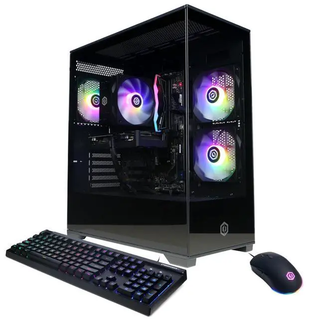Alt view image 8 of 8 - CyberPowerPC Gamer Master Gaming Desktop Computer, AMD Ryzen 5 8400F 4.2GHz, 16GB RAM, 1TB SSD, NVIDIA GeForce RTX 5060 Ti 8GB, Windows 11 Home, Black