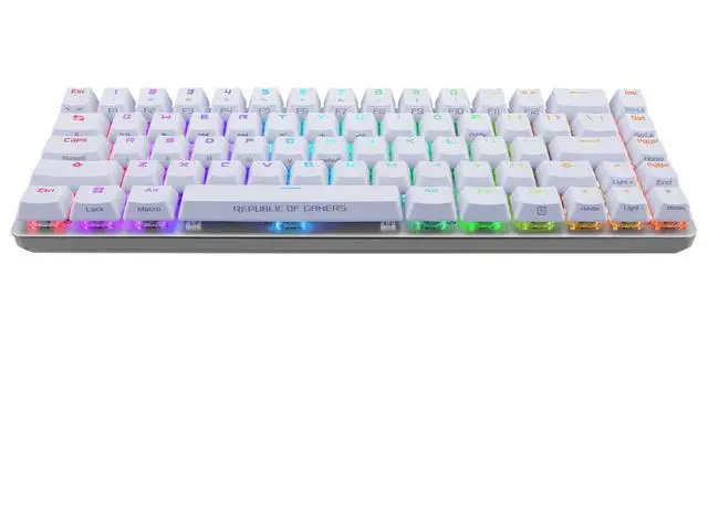 Alt view image 4 of 4 - Asus ROG Falchion Ace RGB LED Gaming Keyboard White M602FALCHIONACE/NXRD/WHT