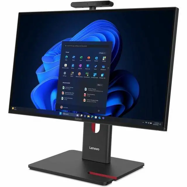 Alt view image 8 of 8 - Lenovo ThinkCentre M90a Gen 6 13AT0008US All-in-One Computer - Intel Core Ultra 7 2nd Gen 265 - vPro Technology - 16 GB - 512 GB SSD - 23.8" Full HD - Desktop - Black - Intel Q870 Chip - 1920 x 1