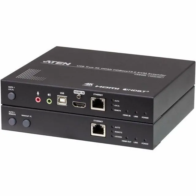 Alt view image 2 of 2 - ATEN USB True 4K HDMI HDBaseT 3.0 KVM Extender 4K@100m