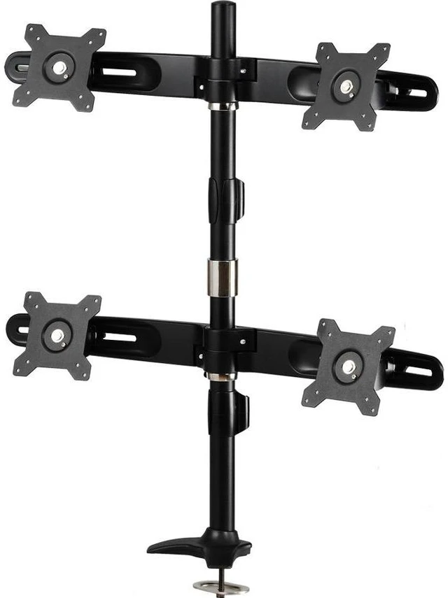 Alt view image 8 of 8 - Quad Monitor Pole Mount (Grommet Style)