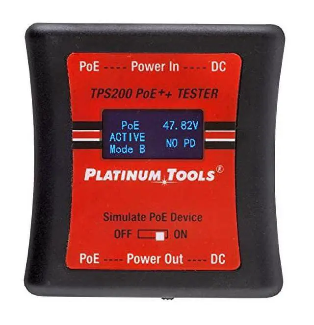Alt view image 5 of 5 - Platinum Tools PoE++ Tester - PoE Testing - 2 x Network (RJ-45)