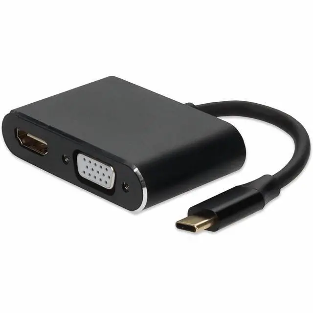 Alt view image 4 of 4 - AddOn 8in USB-C Male to HDMI 4K VGA Female Hub with Aluminum Housing