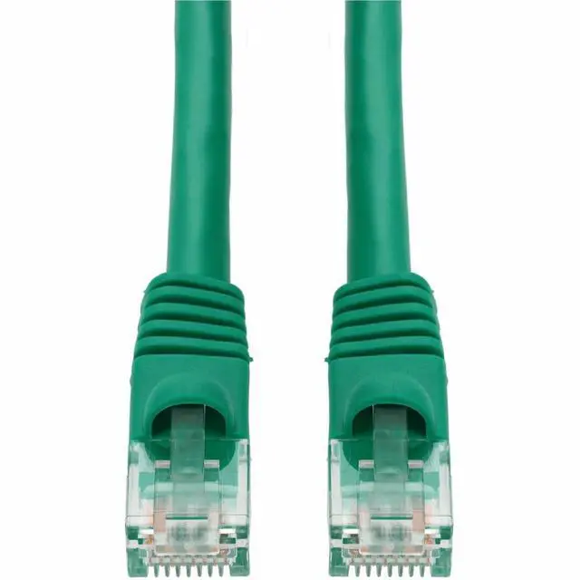 Alt view image 3 of 3 - AddOn 1ft Green CAT 6A PVC Ethernet Cable Snagless Bubble Boot RJ-45 M/M