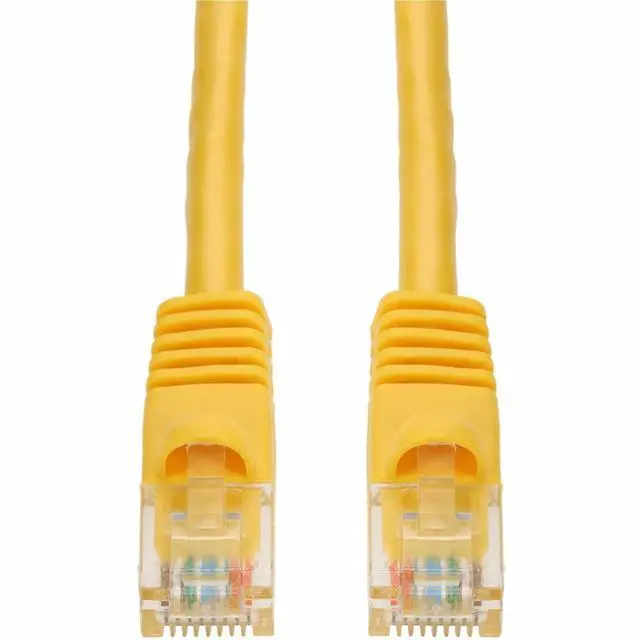 Alt view image 2 of 2 - AddOn 6ft Yellow CAT 6 PVC Ethernet Cable Snagless Bubble Boot RJ-45 M/M