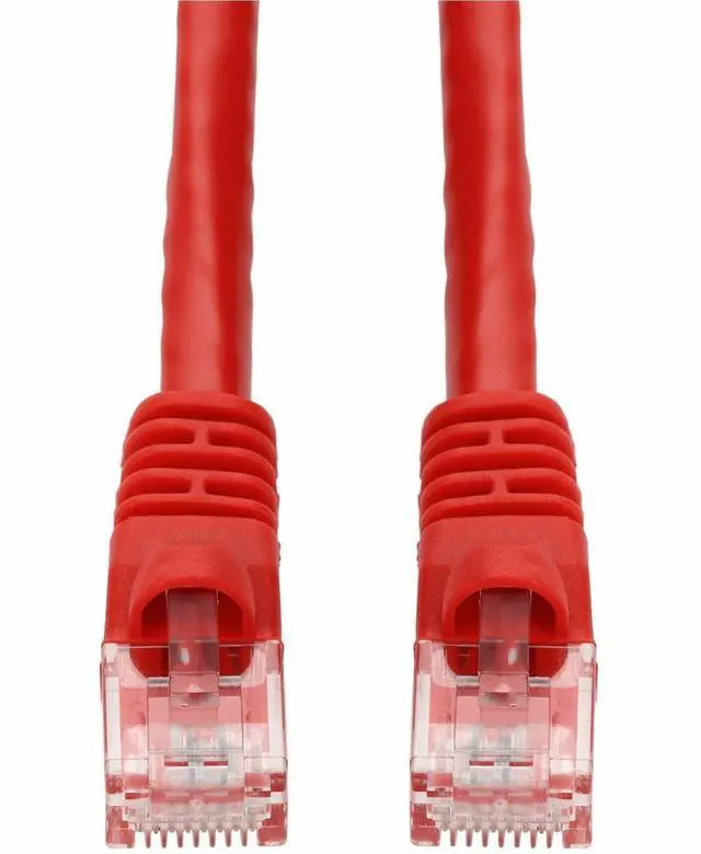 Alt view image 3 of 3 - AddOn 6ft Red CAT6 PVC Ethernet Cable Snagless Bubble Boot RJ-45 M/M CAT 6