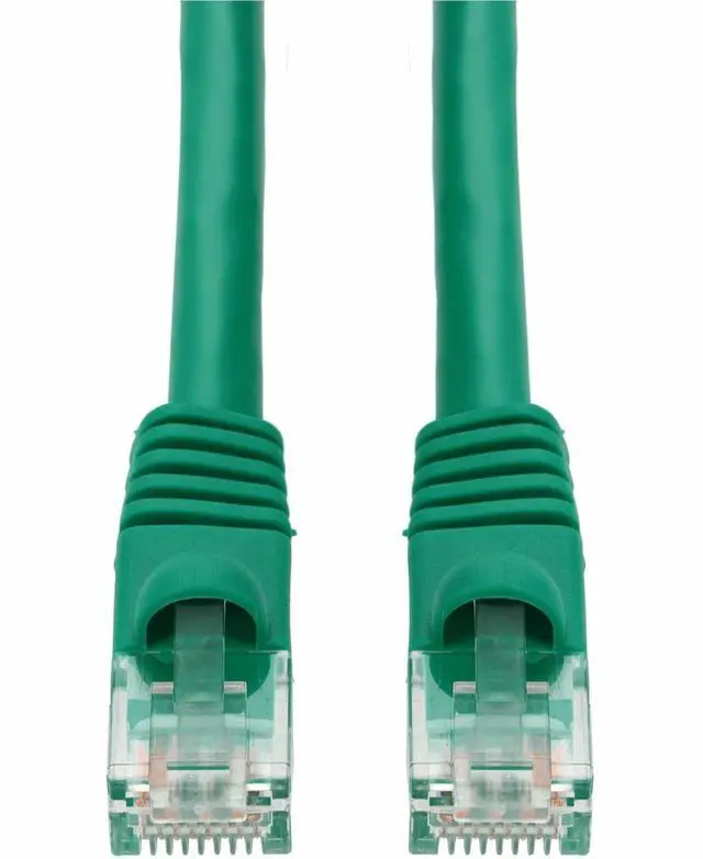 Alt view image 3 of 3 - AddOn 1ft Green CAT 6 PVC Ethernet Cable Snagless Bubble Boot RJ-45 M/M