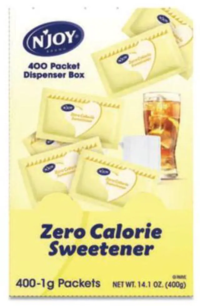 Alt view image 7 of 7 - NJoy Sucralose Zero Calorie 0.4oz Sweetener Packets 400 Packets/Box 83220