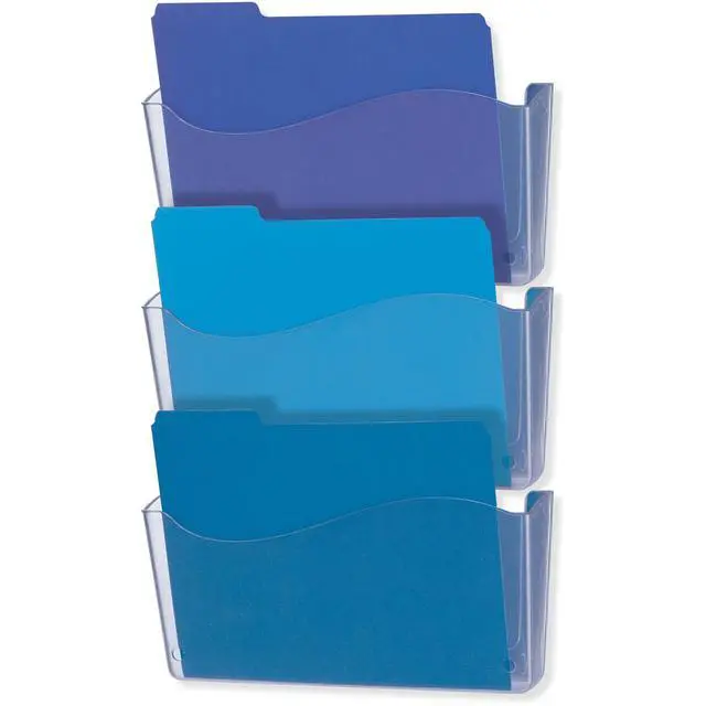 Alt view image 2 of 2 - Officemate Unbreakable Wall File, Letter/A4 Size, Clear, 3 Pack (21654)