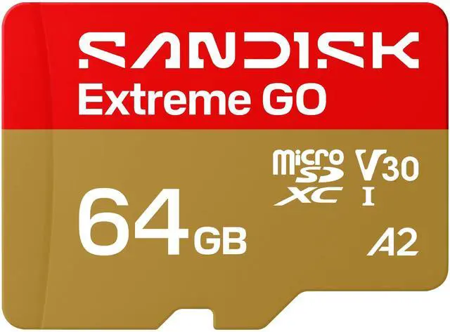 Alt view image 8 of 8 - SanDisk Extreme GO microSD 64GB microSDXC Memory Card, Up to 170MB/s UHS-I U3 4K V30 A2 for Android SDSQXGN-064G-GN6MN