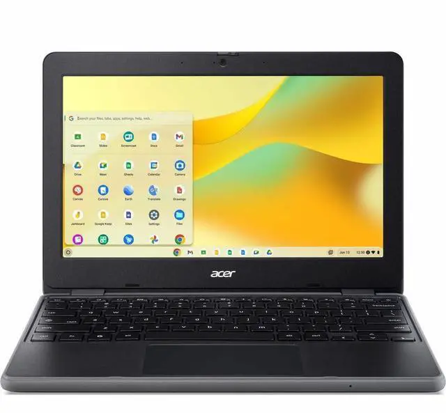 Alt view image 8 of 14 - Acer Chromebook 511 C737T C737T-C1R9 11.6" Touchscreen Clamshell Chromebook - HD - 60 Hz - Intel N-Series N150 - 8 GB - 64 GB Flash Memory - English (US) Keyboard - Black - Intel Chip - 1366 x 76