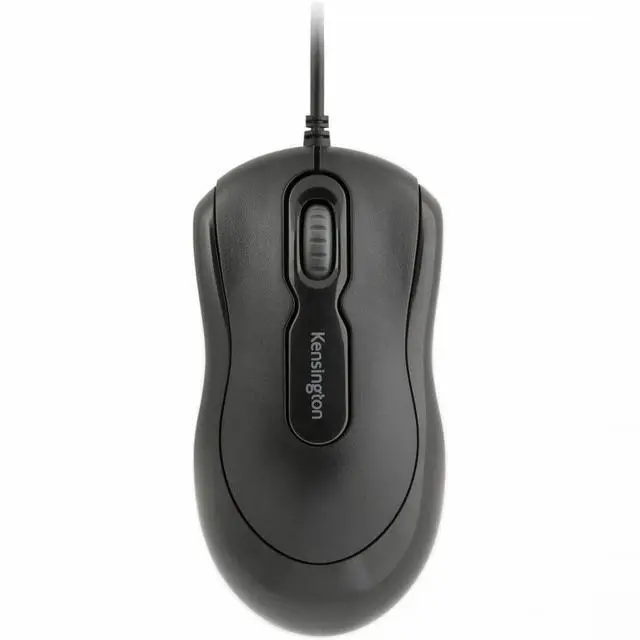 Alt view image 6 of 6 - Kensington ValuLine USB Mouse - Wired - PC, Mac - Optical - Cable - USB Type A - Scroll Wheel - 3 Button(s) - Medium/Large Hand/Palm Size - Symmetrical