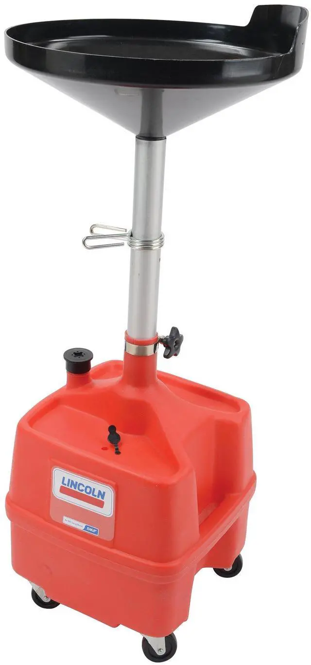 Main image of Lincoln Industrial 3508 Lincoln Lubrication Portable Plastic Fluid Waste Dra With 36"-65" Adjustable Funnel