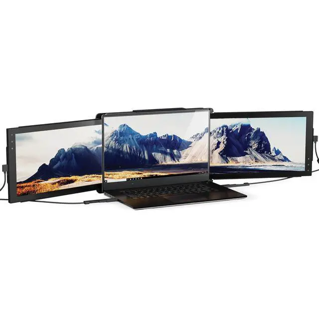 Alt view image 8 of 8 - Mobile Pixels TRIO 12.5" 16:9 Full HD Portable Laptop LCD Monitor, Gray, 2-Pack