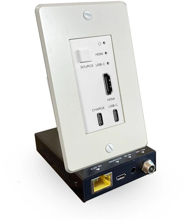 Alt view image 6 of 6 - Comprehensive Pro AV/IT Integrator Series HDMI & USB-C 4K60Hz Wall Plate Extender Kit up to 164ft CHEHDWP85UD