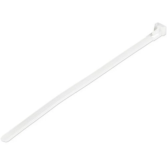 Alt view image 4 of 4 - 4XEM 100 Pack 6" Reusable Cable Ties White Medium Nylon/Plastic Zip Tie 4X6ZIPTIE100WR