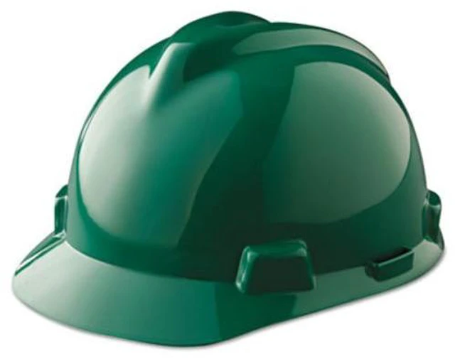 Main image of Safety Works 475362 V-gard Hard Hats, Fas-trac Ratchet Suspension, Green