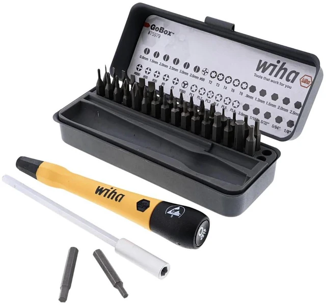 Alt view image 2 of 2 - Wiha 75979 36 Piece GoBox Electronics ESD Precision Micro Bit Set