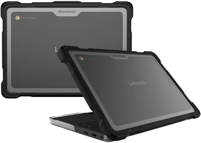 Alt view image 8 of 8 - SlimTech for Lenovo 100E Chromebook Gen 5 - For Lenovo Chromebook - Textured Grip - Transparent - Bump Resistant, Drop Resistant, Scratch Resistant, Scuff Resistant - Rubber