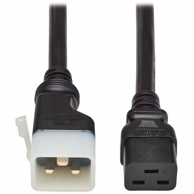 Main image of Eaton PDU Power Cord - C19 to P-Lock Lite C20 - 20A - 250V - 12 AWG - 4 ft. (1.2 m) - Black - 6 Pack - P036-EN4-6