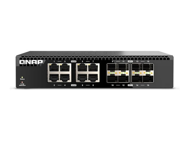 Alt view image 8 of 8 - QNAP QSW-3216R-8S8T Ethernet Switch QSW3216R8S8TUS