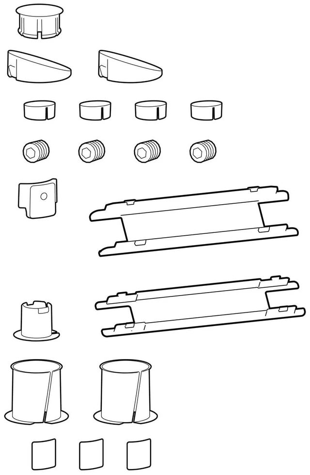 Alt view image 2 of 2 - Ergotron LX Pro Spare Parts Kit for Desk Arms Black 98743632