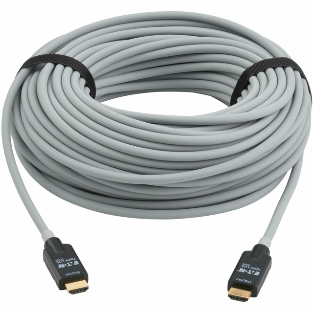 Alt view image 2 of 2 - Eaton Tripp Lite series High-Speed Armored HDMI Fiber Active Optical Cable HDMI 2.1 8K 60 Hz 48 Gbps HDR M/M Black 50M P568FA50M8K6