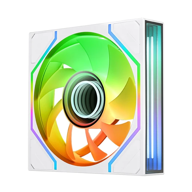 Alt view image 20 of 20 - Thermaltake SWAFAN 120 EX Infinity ARGB White Infinity Mirror Hub and Frame PC Cooling Fan CL-F265-PL12SW-A