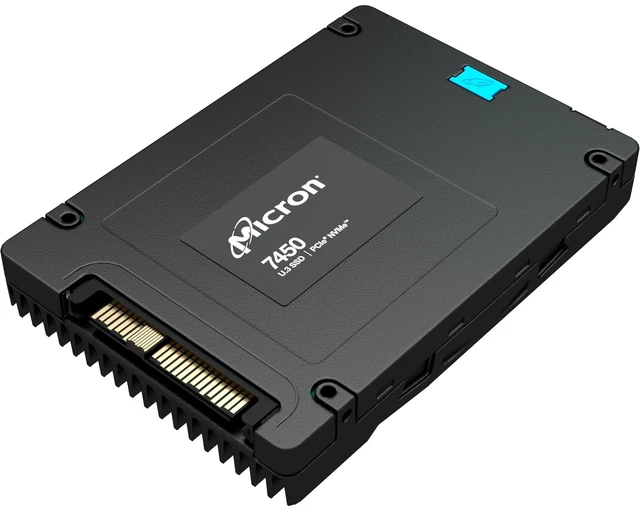 Alt view image 2 of 2 - Micron 7450 PRO 1.92 TB Solid State Drive - M.2 22110 Internal - PCI Express NVMe (PCI Express NVMe 4.0 x4) - Read Intensive - TAA Compliant - Server Device Supported - 1 DWPD - 3650 TB TBW - 5000 MB/