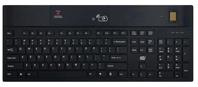 Alt view image 2 of 2 - KSI 104 USB KB W/RFID DUAL FREQ, BIO FINGERPRINT, & CLEANING BUTTON - 1700 SX HFFFB-21