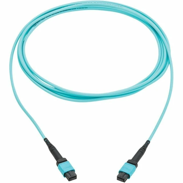 Alt view image 6 of 6 - Tripp Lite 100G Multimode 50/125 OM4 Fiber Optic Cable, 5m TAA N845B-05M-12TAA